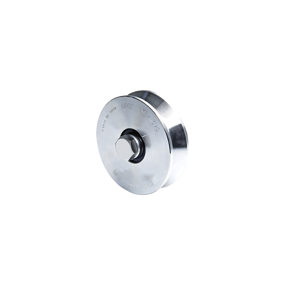 Rueda para Puerta Corrediza / 12 cm / Carga 450 kg / Guía Tipo V / Ace