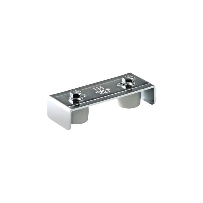 Placa Guía para Puerta Corrediza / Ajustable 30 a 60 mm / Acero Galvan