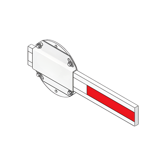 Mástil de Barrera Vehicular / Madera Resistente / 14 ft (4.26 m) / Com