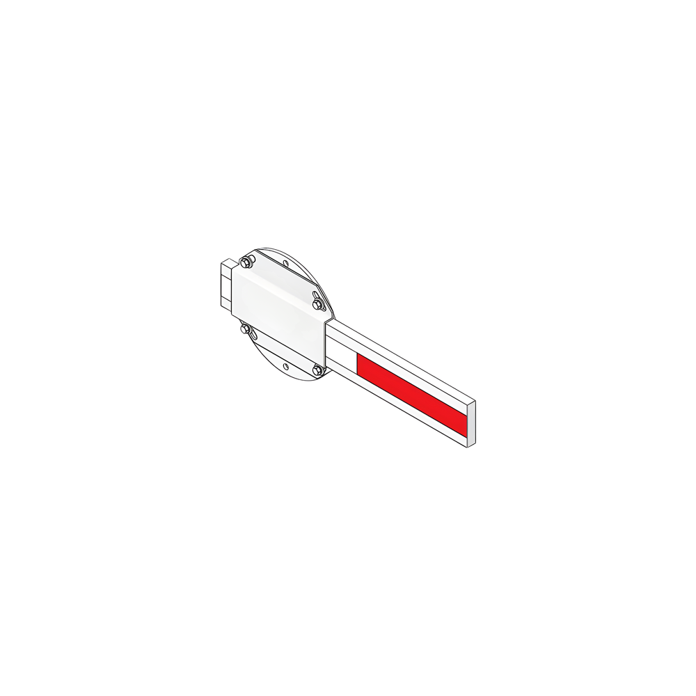 Mástil de Barrera Vehicular / Madera Resistente / 14 ft (4.26 m) / Com