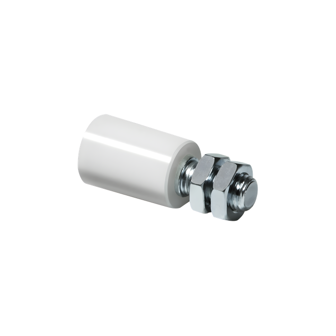 Rodillo de Nylon / Cuerpo Acero Galvanizado / Ø25 mm / 0.13 kg / M14 /