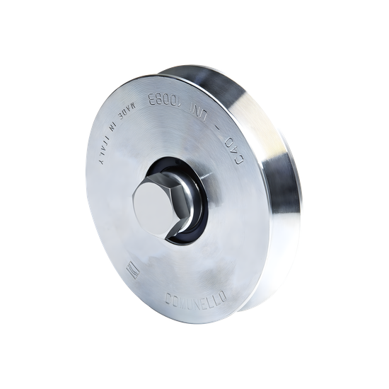 Rueda para Puerta Corrediza / 12 cm de Diámetro / Carga 240 kg / Acero