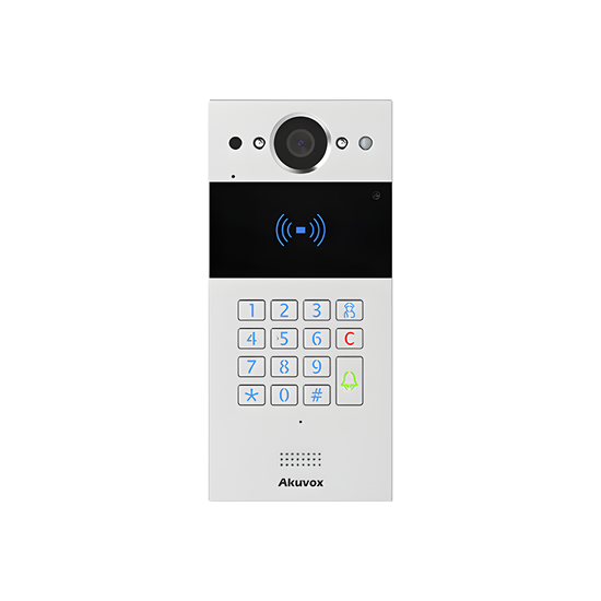 Videoportero IP SIP / 2 Megapixel / Teclado y Lector NFC+RFID 125 kHz