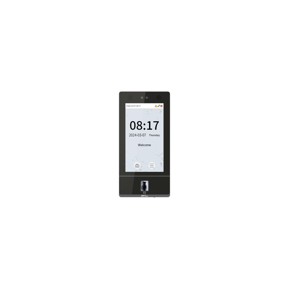 Terminal Biométrica Facial / Pantalla Táctil 7" / 50,000 Usuarios / 10