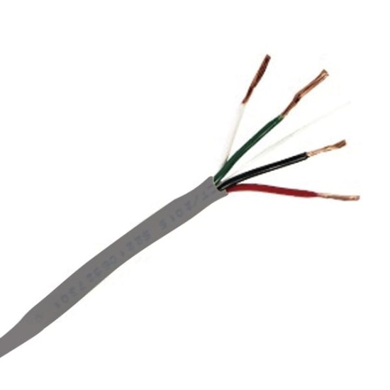 Bobina de 305 m (1000 ft) / Cable de Cobre / 4 x 18 AWG / Tipo Alarmas