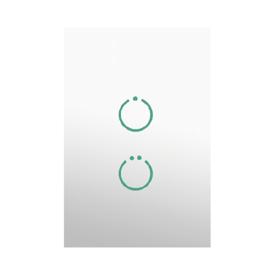 (ZWAVE) Interruptor On/Off panel táctil touch inalámbrico Zwave Plus 2
