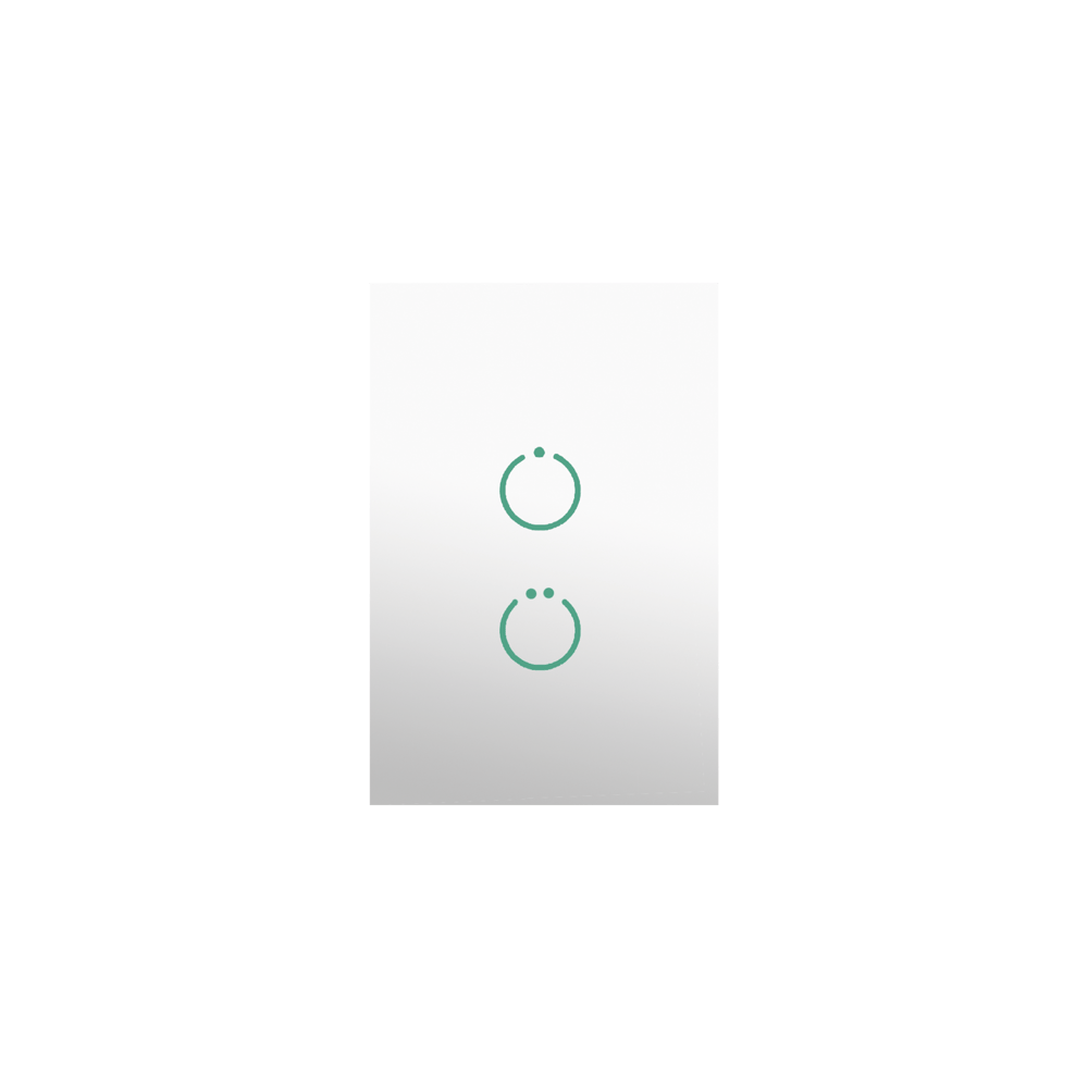 (ZWAVE) Interruptor On/Off panel táctil touch inalámbrico Zwave Plus 2