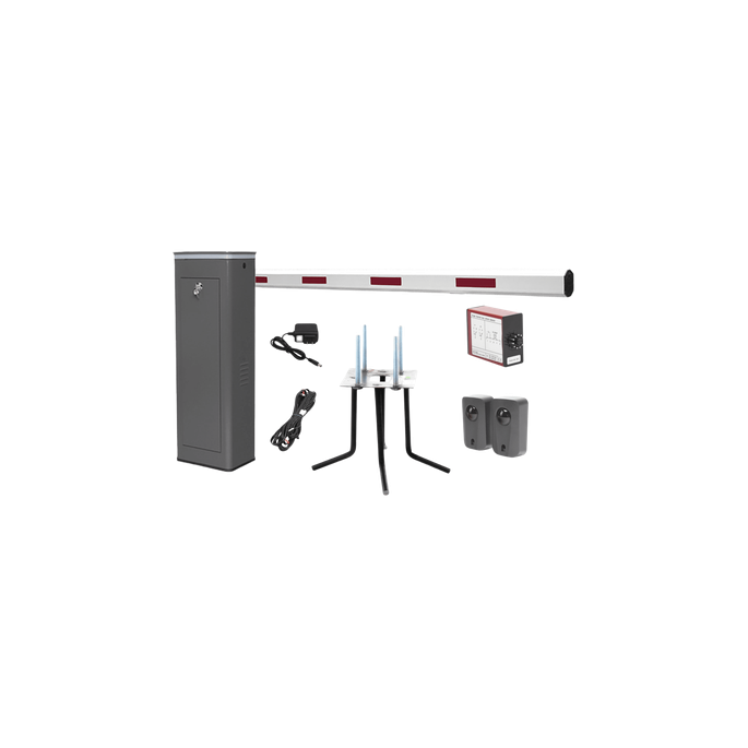 Barrera Vehicular Derecha / Brazo 5.5 m (18 ft) / Corona LED / 150 Cic