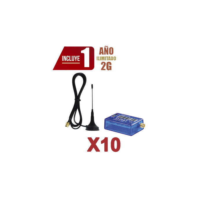 Comunicador de Alarma / 2G / 10 Unidades / App Remota / 100 Usuarios /