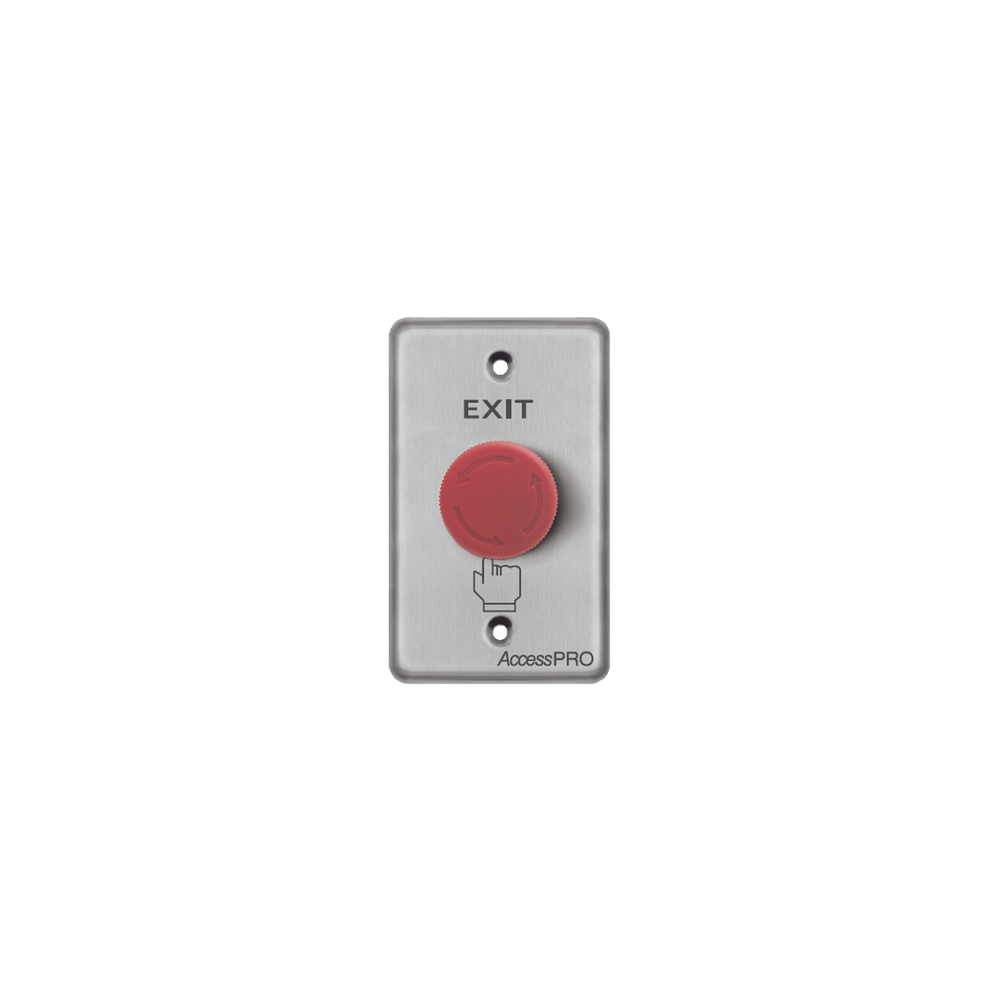 Botón de Paro de Emergencia / Enclavado / NC-COM-NO / 10A 125-250 VCA
