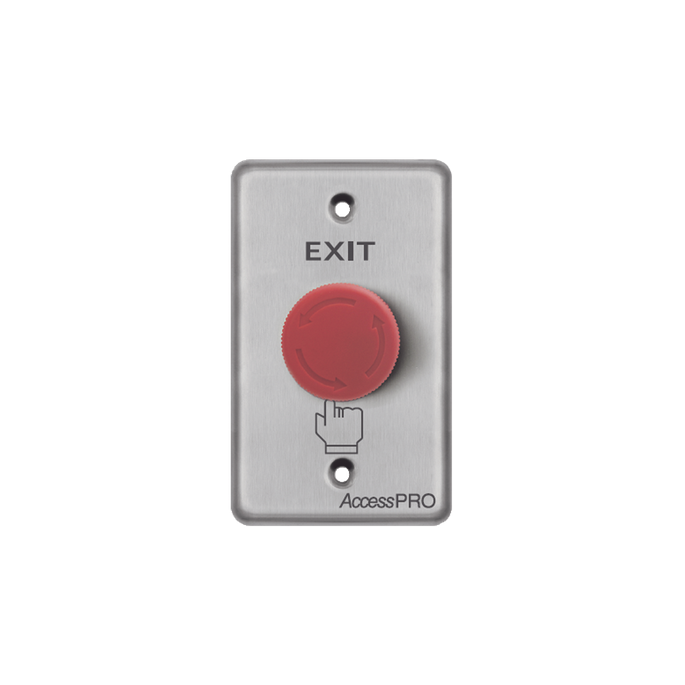 Botón de Paro de Emergencia / Enclavado / NC-COM-NO / 10A 125-250 VCA