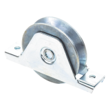 Rueda para Puerta Corrediza / 10 cm / Carga 380 kg / Canal Tipo V / Ac