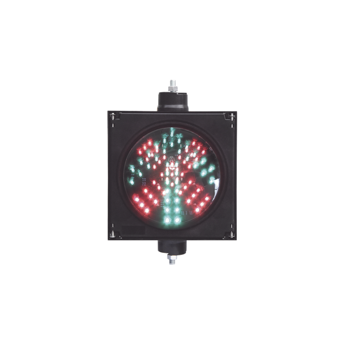 Semáforo LED / Diámetro 20 cm / 81 LEDs / IP65 / 110 VCA / 6 W / Inten