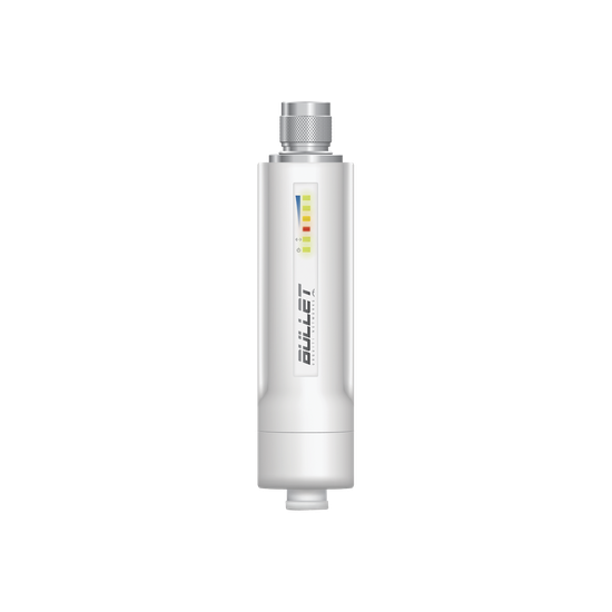 Radio airMAX Bullet-M2HP, hasta 100 Mbps, frecuencia de 2 GHz (2412 -