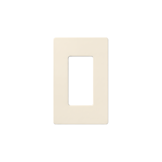 Placa de Pared / 1 Espacio / Sin Tornillos / Acabado Satinado / 75 x 1