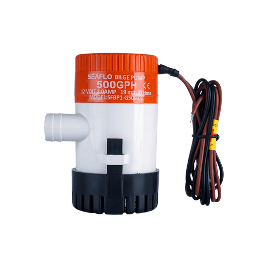 Bomba de Achique Sumergible / 500 GPH (1893 LPH) / 12V CD / Anti-Airlo