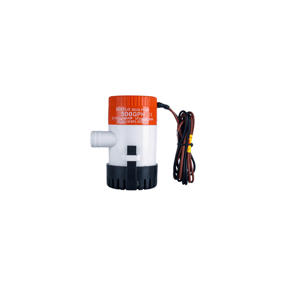 Bomba de Achique Sumergible / 500 GPH (1893 LPH) / 12V CD / Anti-Airlo