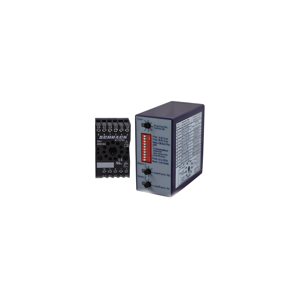 Sensor de Masa para Barreras / Doble Canal / 12-24 VAC/VCC / IP40 / -3