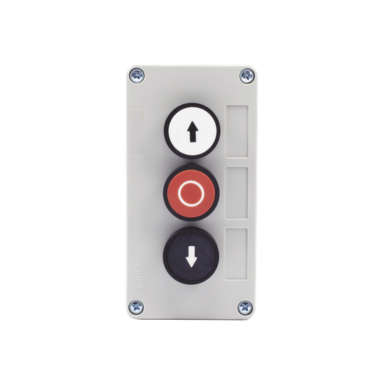 Botonera de control triple / IP40 / -20 a 50 °C / ≤24 VCC / 67 x 133 x