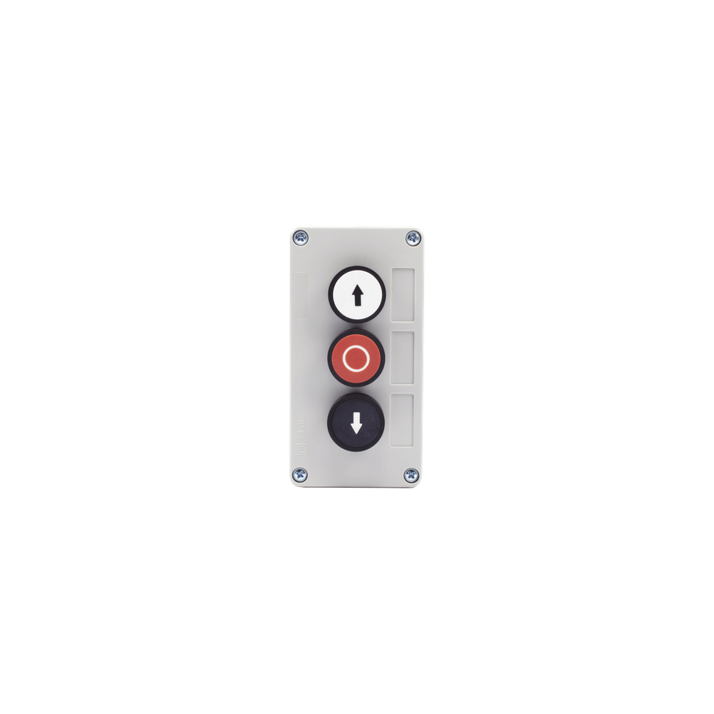 Botonera de control triple / IP40 / -20 a 50 °C / ≤24 VCC / 67 x 133 x