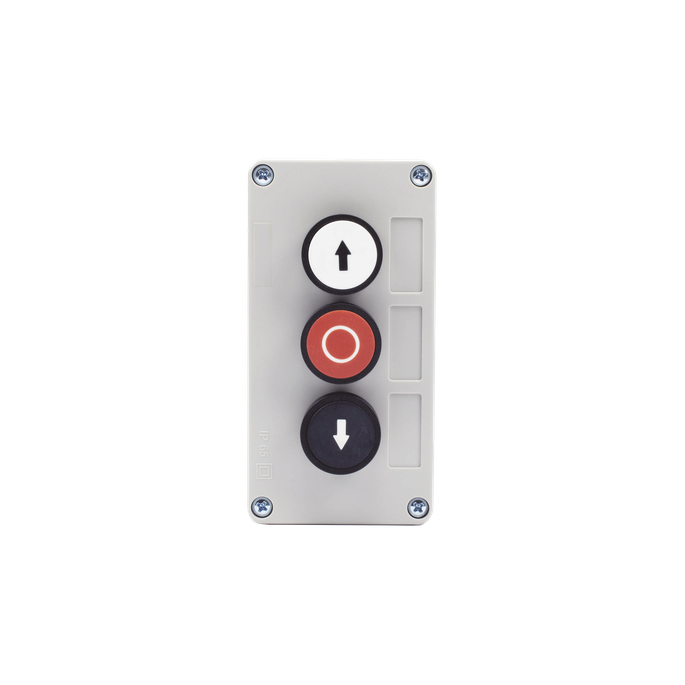 Botonera de control triple / IP40 / -20 a 50 °C / ≤24 VCC / 67 x 133 x
