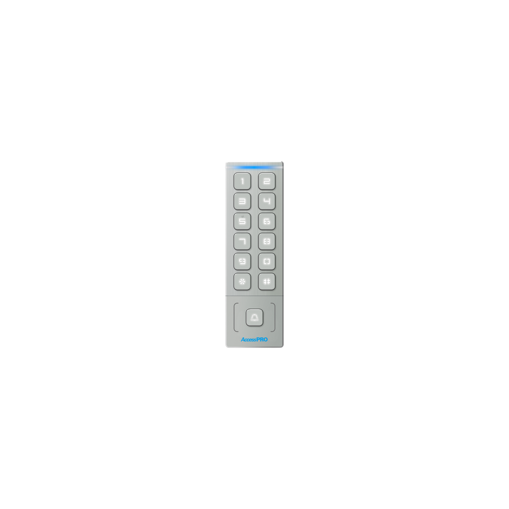 Teclado Autónomo de Acceso / 1000 Tarjetas y PIN / IP65 / Lector EM 3