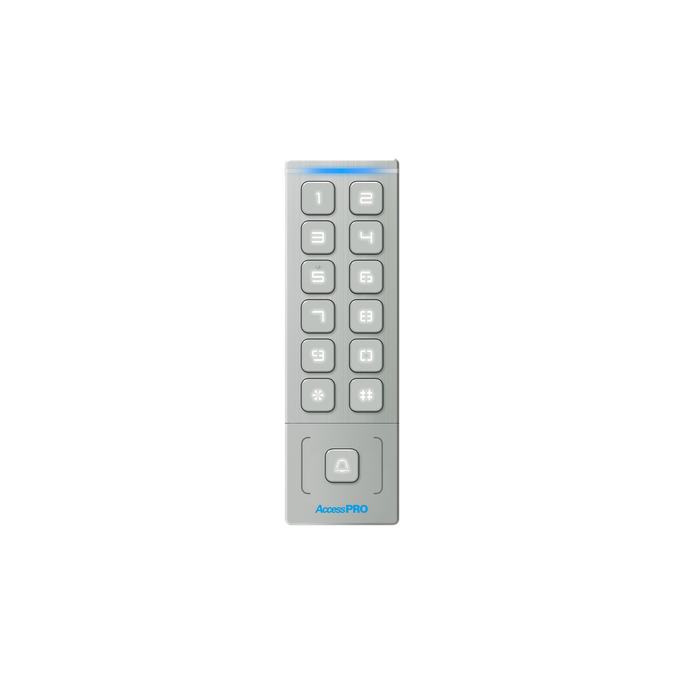 Teclado Autónomo de Acceso / 1000 Tarjetas y PIN / IP65 / Lector EM 3