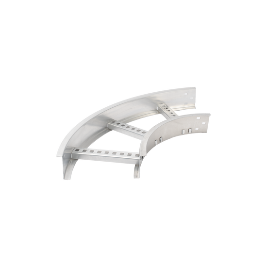Curva Horizontal de Aluminio de 90° Perfil Z / Peralte 3 1/4" / Ancho
