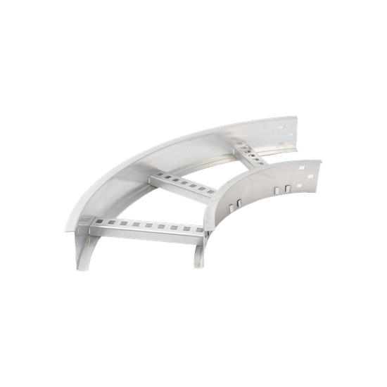 Curva Horizontal de Aluminio de 90° Perfil Z / Peralte 3 1/4" / Ancho