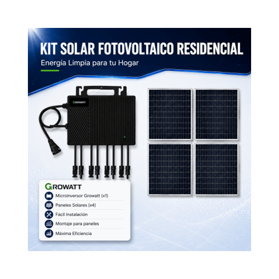Kit Solar Interconexión / 2.2 kW 220Vca / Microinversores NEP / Montaj