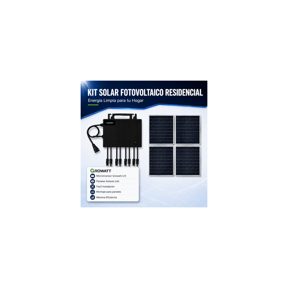 Kit Solar Interconexión / 2.2 kW 220Vca / Microinversores NEP / Montaj