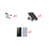 Kit Solar Interconexión / 2.2 kW 220Vca / Microinversores NEP / Montaj