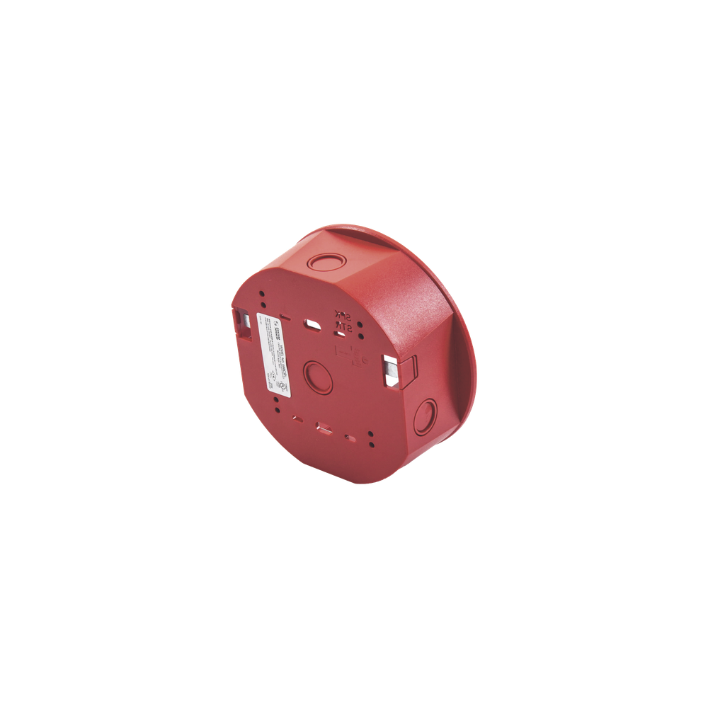 Caja de Montaje en Techo / Para Sirena / Color Rojo / Diseño Compacto