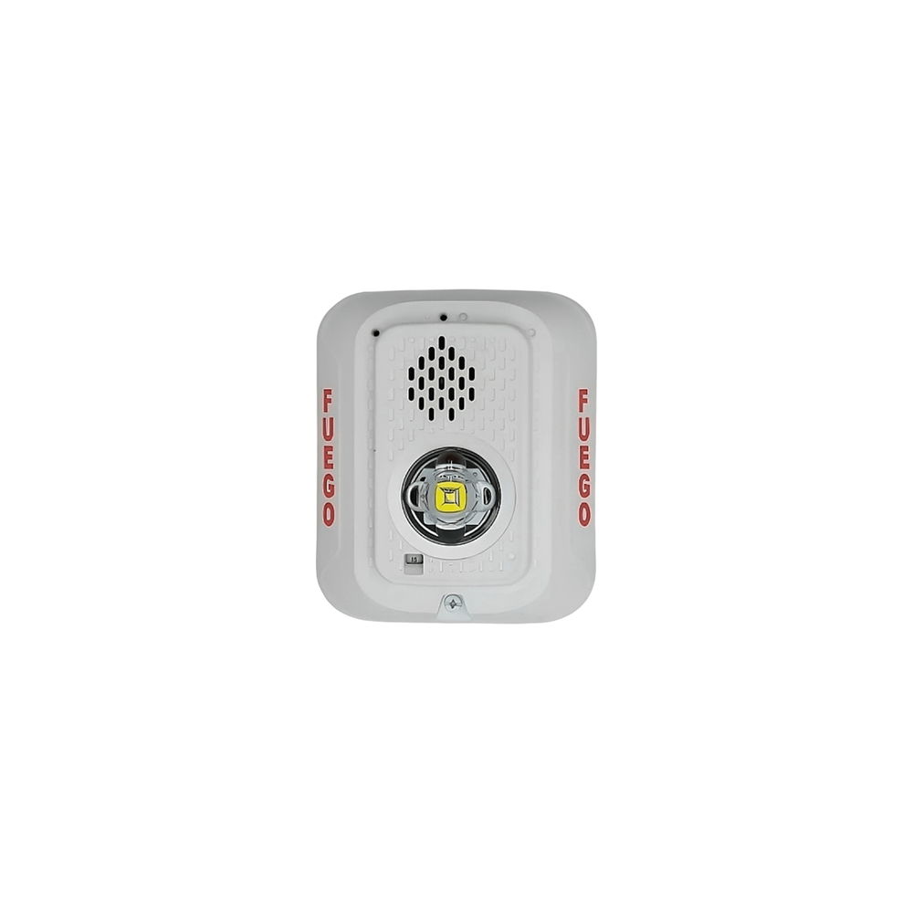 Sirena con Lámpara LED Estroboscópica / a 2 Hilos / Montaje en Pared /