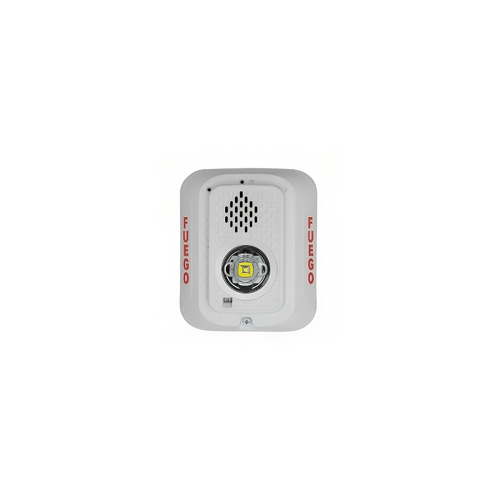 Sirena con Lámpara LED Estroboscópica / a 2 Hilos / Montaje en Pared /