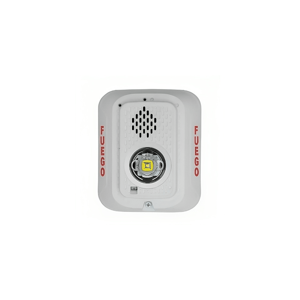 Sirena con Lámpara LED Estroboscópica / a 2 Hilos / Montaje en Pared /