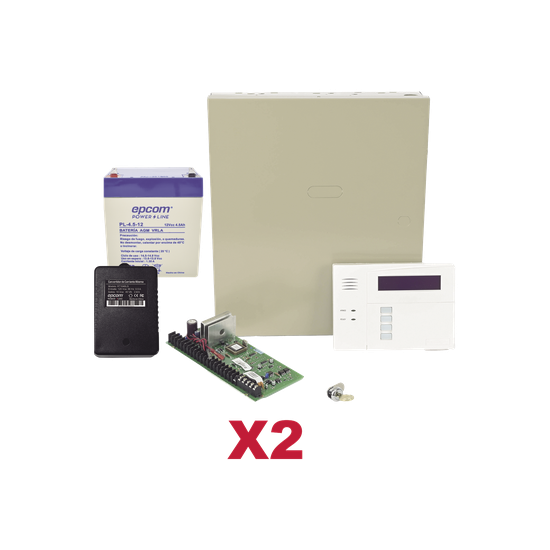 Panel de Control de Alarma / 48 Zonas Híbrido / 3 Particiones / Recept