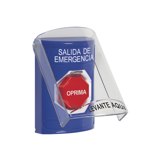 Botón de Salida de Emergencia / Tapa Protectora de Policarbonato / Res
