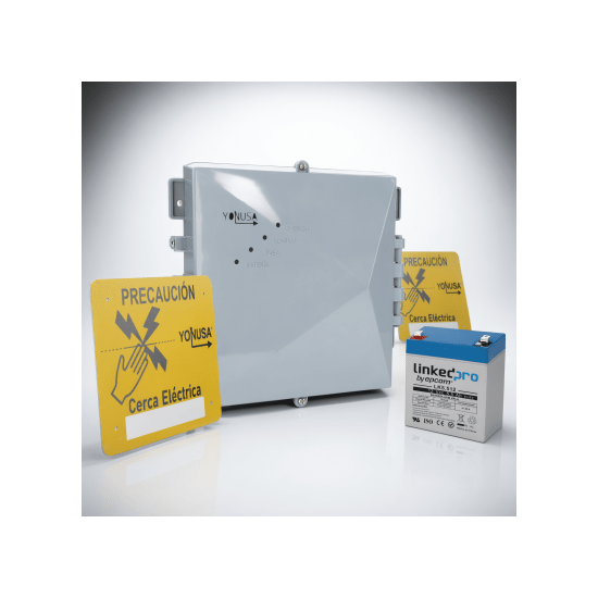 Energizador Perimetral / 12,000 V / 1 Joule / 2,500 m (8,202 ft) / Res