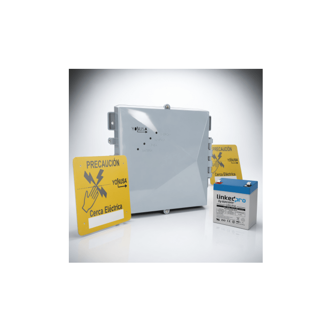 Energizador Perimetral / 12,000 V / 1 Joule / 2,500 m (8,202 ft) / Res