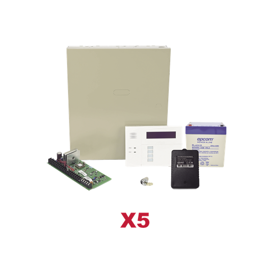 Kit de Paneles de Alarma Híbridos / 8 Zonas Cableadas Ampliables a 48