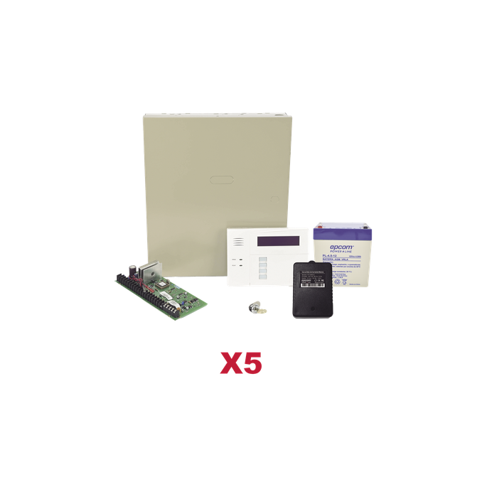Kit de Paneles de Alarma Híbridos / 8 Zonas Cableadas Ampliables a 48