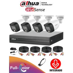 KIT DE CAMARAS DAHUA FULLCOLORKIT-A DVR 4 CANALES FULL COLOR DE
