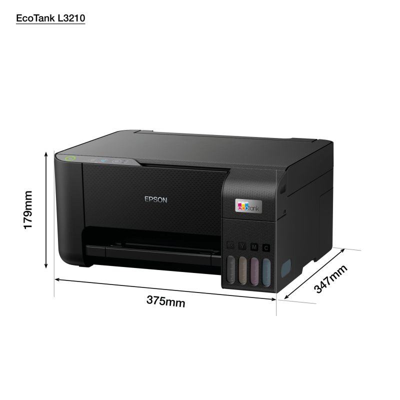 MULTIFUNCIONAL EPSON L3210, PPM 33 NEGRO 15 COLOR, TINTA CONTINUA