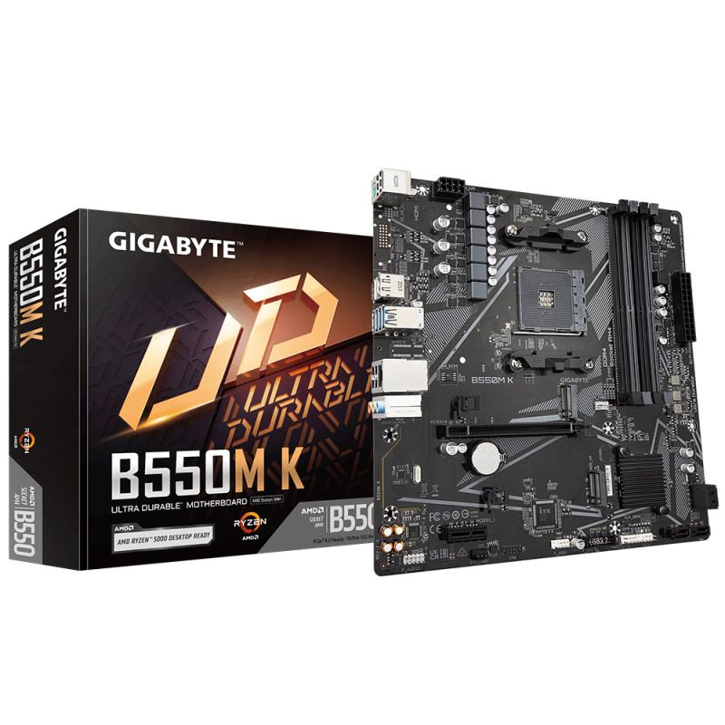 MB GIGABYTE AMD B550M K S-AM4 5A GEN 4X DDR4 3200 DP HDMI M.2 4X