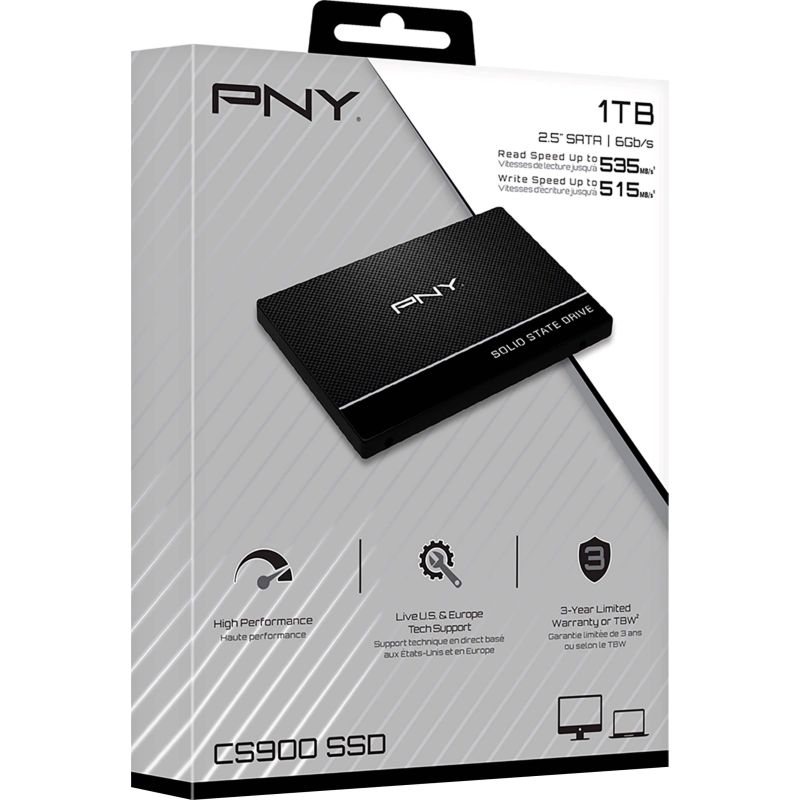 UNIDAD DE ESTADO SOLIDO INTERNO 1TB PNY CS900 2.5 SATA LECT.535 E UNIDAD DE ESTADO SOLIDO INTERNO 1TB PNY CS900 2.5 SATA LECT.535 E