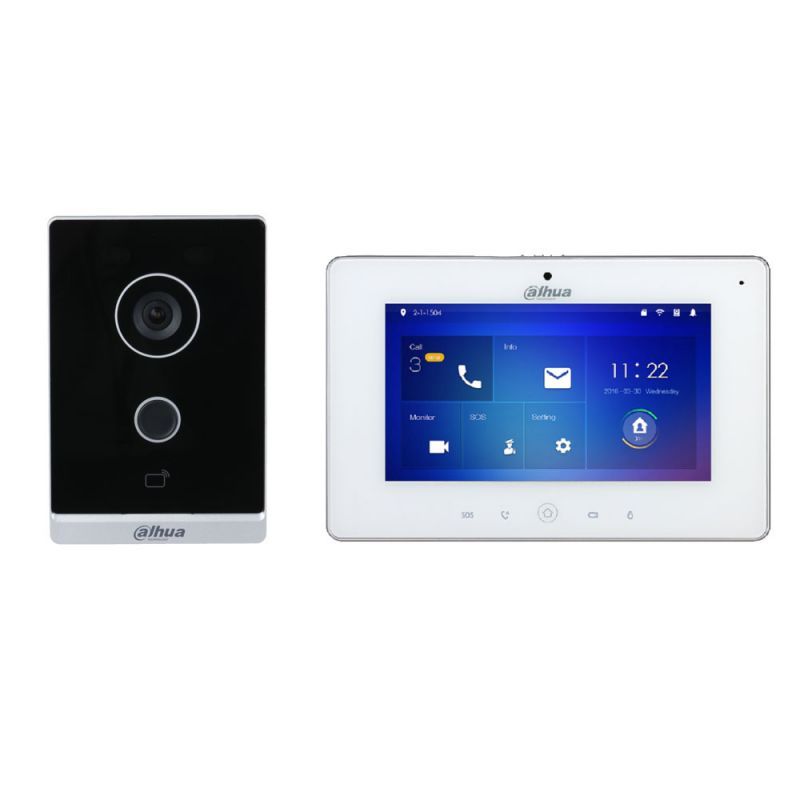 KIT VIDEOPORTERO WIFI DAHUA DHI-KTW01 MONITOR CON PANTALLA DE