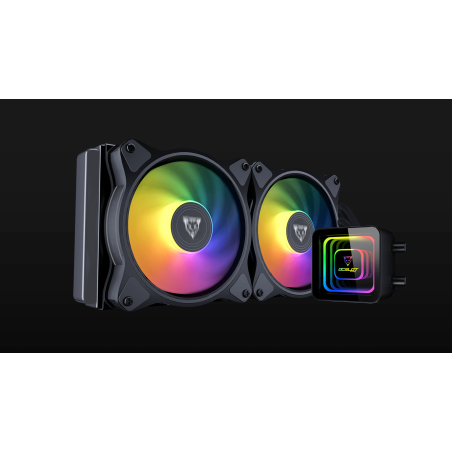 ENFRIAMIENTO LIQUIDO OCELOT GAMING OEL240 / 240MM / ARGB / 70 CFM / 1800 RPM / 32 DB / INTEL Y AMD / COLOR NEGRO