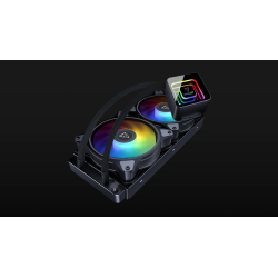 ENFRIAMIENTO LIQUIDO OCELOT GAMING OEL240 / 240MM / ARGB / 70 CFM / 1800 RPM / 32 DB / INTEL Y AMD / COLOR NEGRO