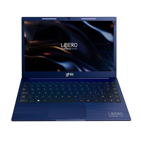 NOTEBOOK GHIA LIBERO 14 PLUG HD INTEL CELERON N4020C DUAL CORE 1.10 GHZ RAM 8GB SSD 256GB CAMARA FRONTAL 1.0 MPX WIFI-BT HDMI WI